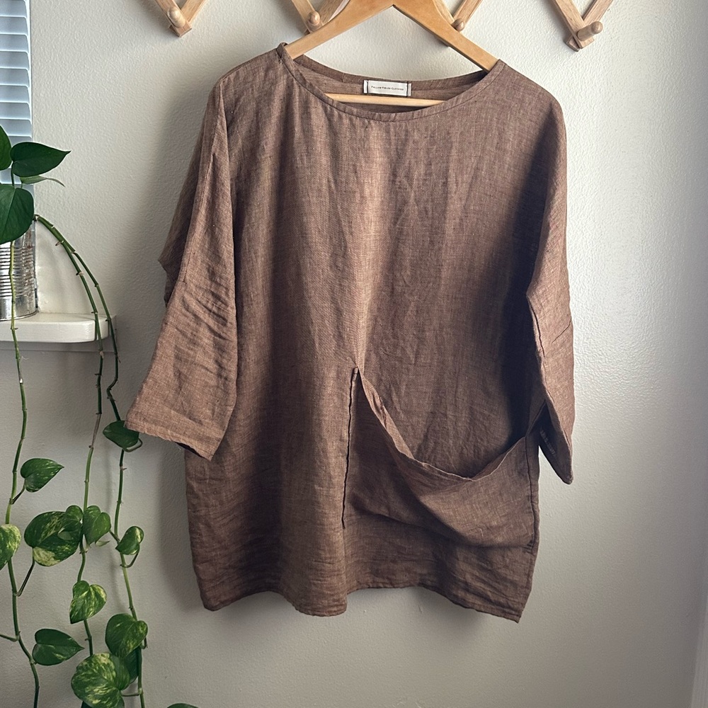 100% Linen Handmade Elizabeth Suzann Tunic Top